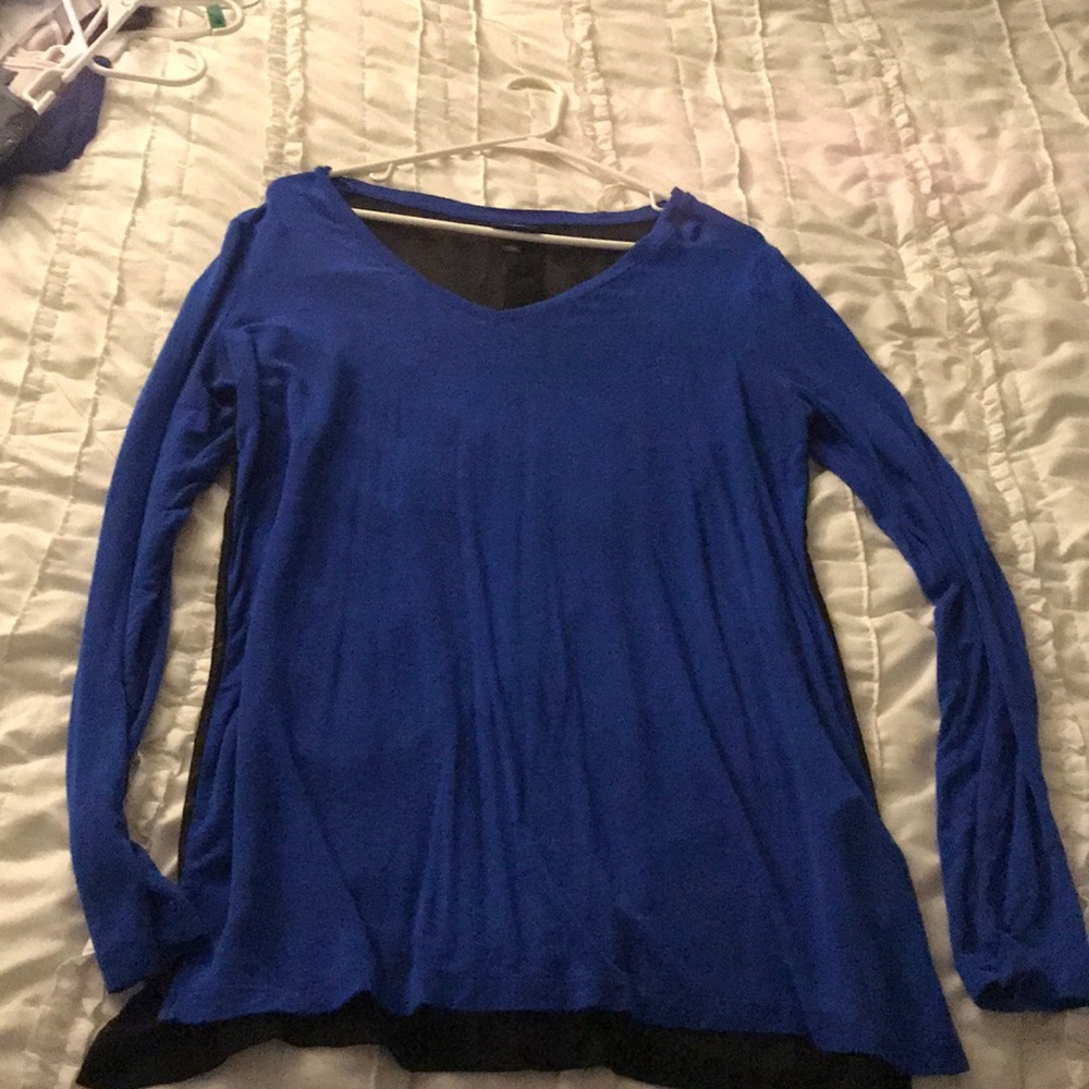 Royal blue blouse